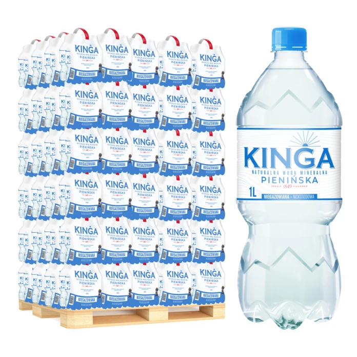 756x Kinga Pienińska woda mineralna niegazowana 1,0 l (cała paleta)