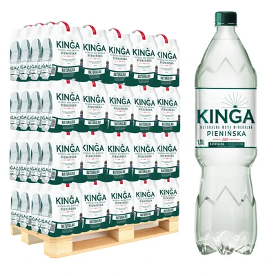 504x Kinga Pienińska woda mineralna naturalna 1,5 l