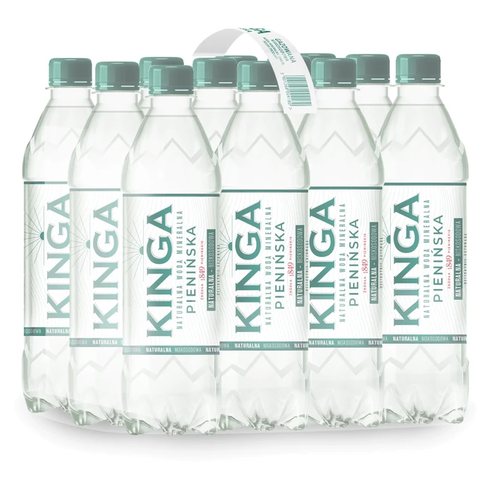 1368x Kinga Pienińska woda mineralna naturalna 0,5 l