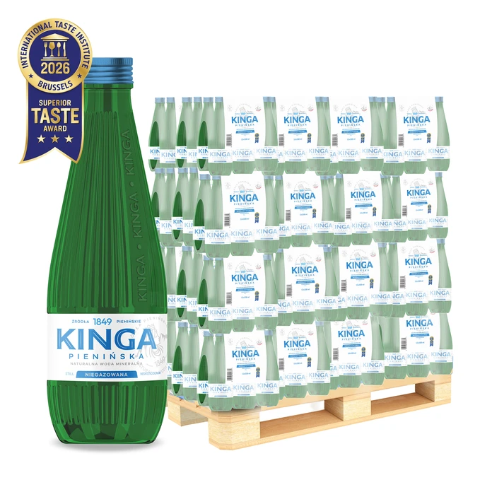 1512x Kinga Pienińska woda mineralna niegazowana Zielona 0,33 l