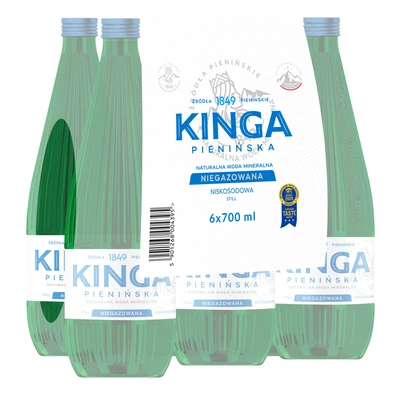 756x Kinga Pienińska woda mineralna niegazowana Zielona 0,7 l