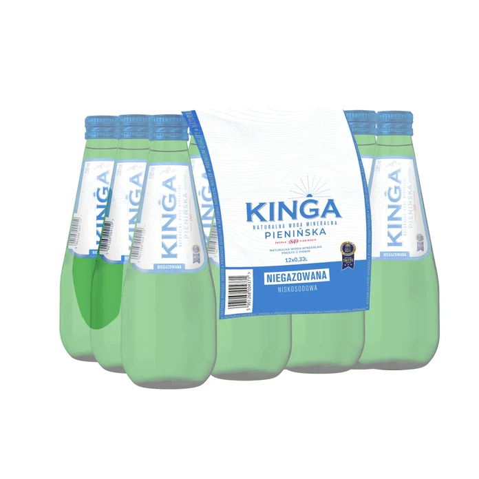 1512x Kinga Pienińska woda mineralna niegazowana Zielona 0,33 l