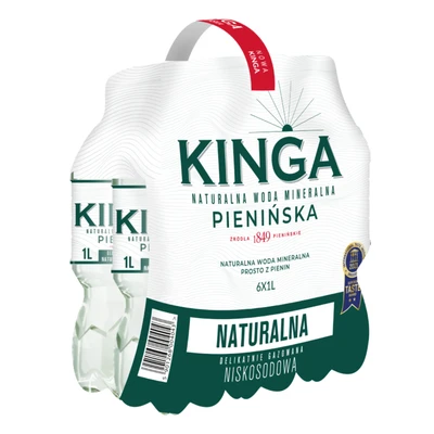 756x Kinga Pienińska woda mineralna naturalna 1,0 l