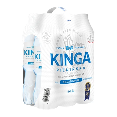 6x Kinga Pienińska woda mineralna niegazowana 1,5 l