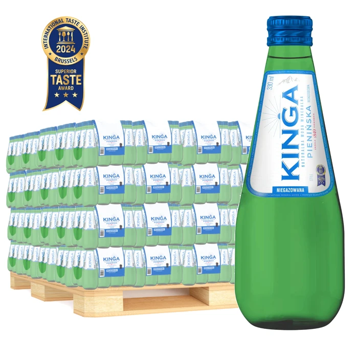 1512x Kinga Pienińska woda mineralna niegazowana Zielona 0,33 l (cała paleta)