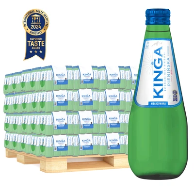 1512x Kinga Pienińska woda mineralna niegazowana Zielona 0,33 l (cała paleta)