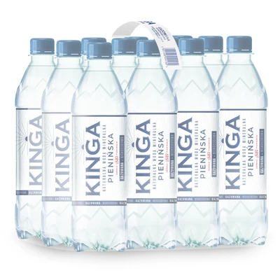 1368x Kinga Pienińska woda mineralna gazowana + niegazowana + naturalna 0,5 l (cała paleta)