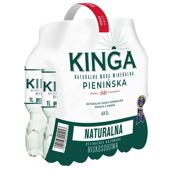 756x Kinga Pienińska woda mineralna niegazowana + naturalna 1,0 l (cała paleta)
