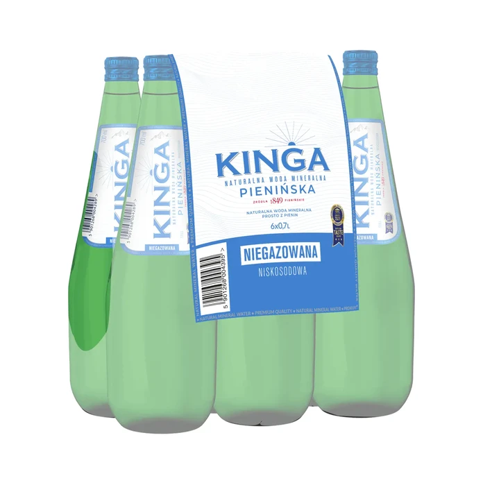 756x Kinga Pienińska woda mineralna gazowana + niegazowana Zielona 0,7 l (cała paleta)