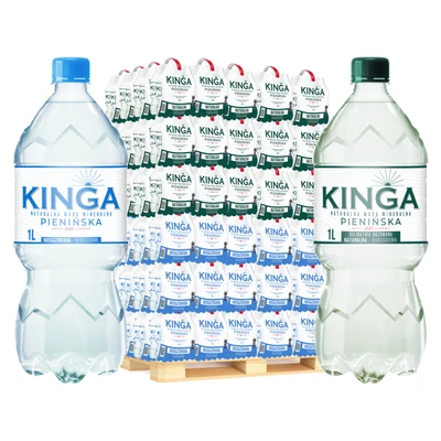 756x Kinga Pienińska woda mineralna niegazowana + naturalna 1,0 l (cała paleta)