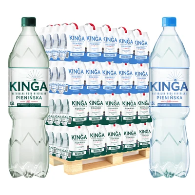 504x Kinga Pienińska woda mineralna naturalna + niegazowana 1,5 l