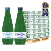 1512x Kinga Pienińska woda mineralna gazowana + niegazowana Zielona szklana butelka 0,33 l cała paleta