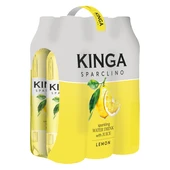 6x Kinga Sparclino Water Drink cytryna 1 l