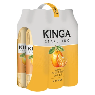 6x Kinga Sparclino Water Drink pomarańcza 1 l