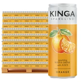 2880x Kinga Sparclino Water Drink pomarańcza 250 ml puszka (cała paleta)