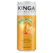 12x Kinga Sparclino Water Drink pomarańcza 250 ml puszka