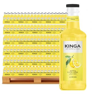 1440x Kinga Sparclino Water Drink cytryna 250 ml szkło (cała paleta)