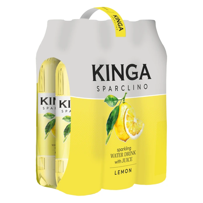 6x Kinga Sparclino Water Drink cytryna 1 l