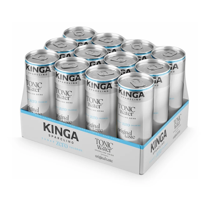 12x Kinga Sparclino Water Tonic Original ZERO 250 ml puszka