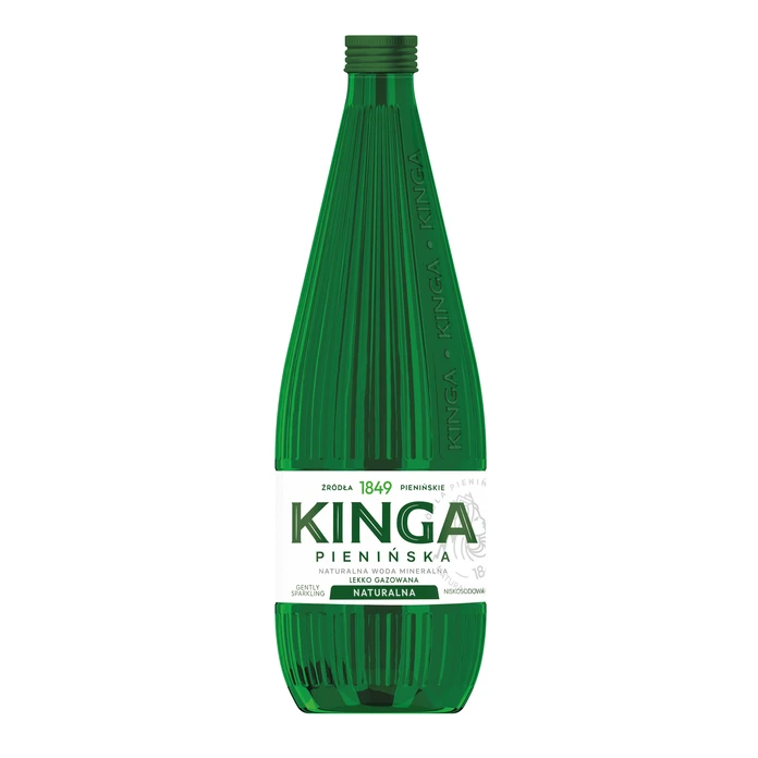 750x Kinga Pienińska woda mineralna naturalna Zielona szklana butelka 0,7 l (cała paleta)