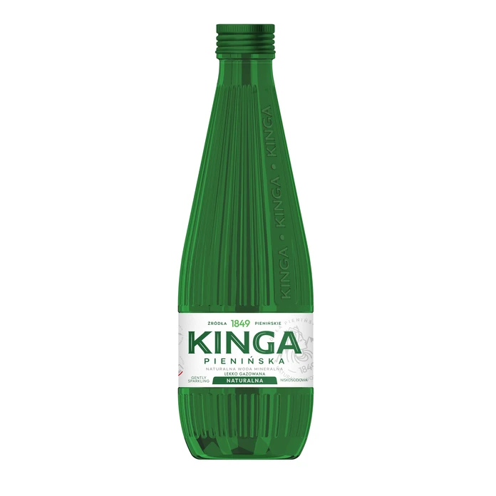 1512x Kinga Pienińska woda mineralna naturalna Zielona szklana butelka 0,33 l (cała paleta)